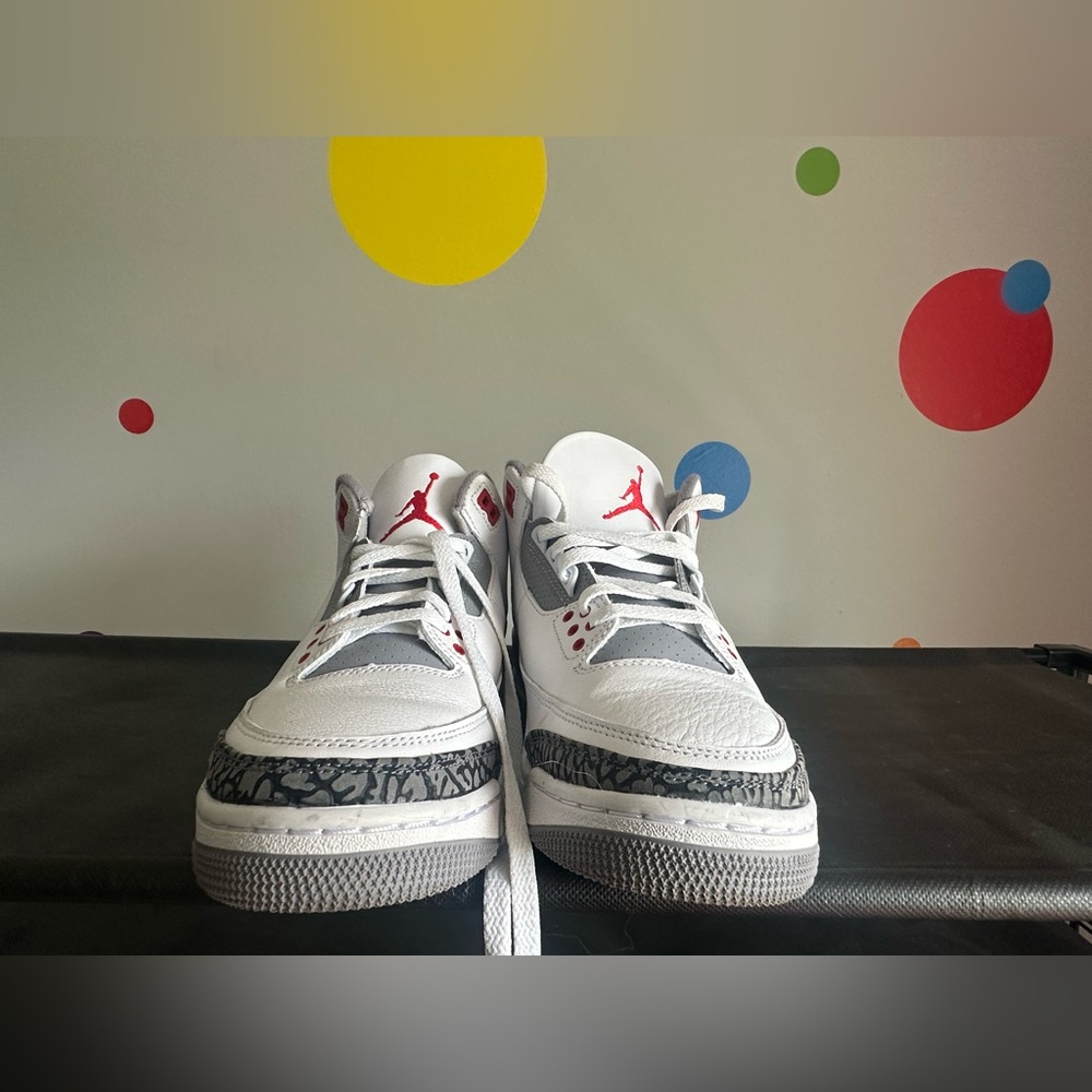 Jordan Air 3 Retro in White, Black, and Red
